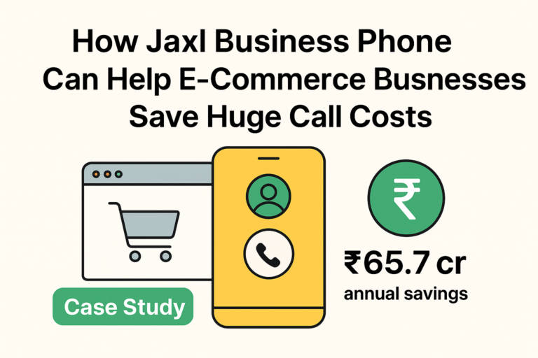 Reduce E-Commerce COD Call Costs with Jaxl Business Phone