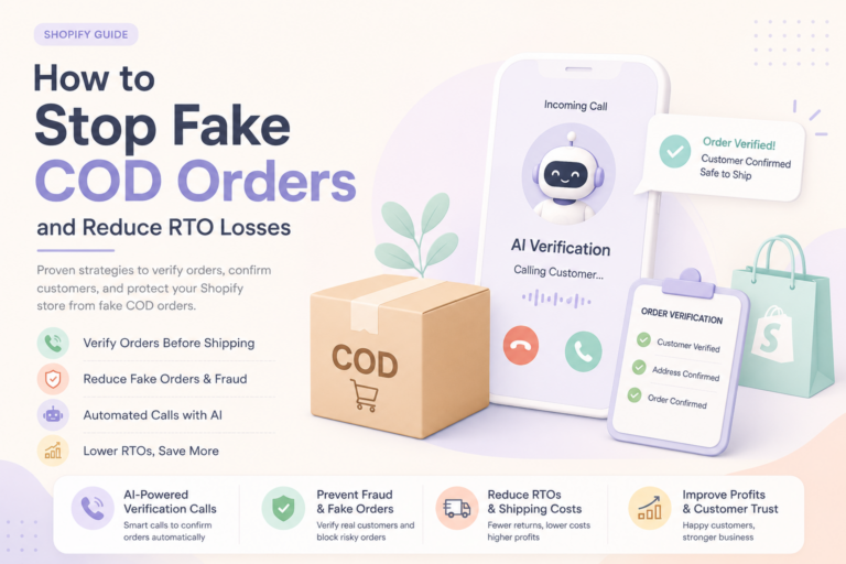 How to Stop Fake COD Orders and Reduce RTO Costs in Shopify