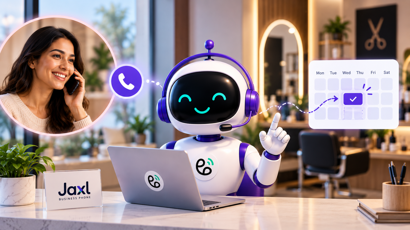 how AI receptionists book appointments