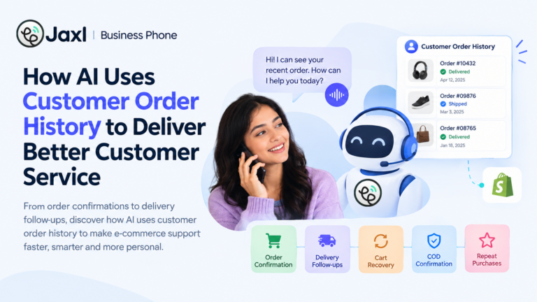 How Jaxl AI Uses Customer Order History